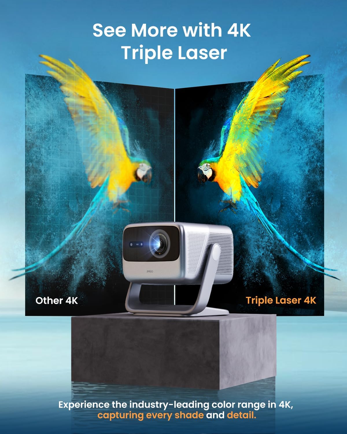 Amazon.com: JMGO N1S Pro True 4K Triple Laser Projector, GTV